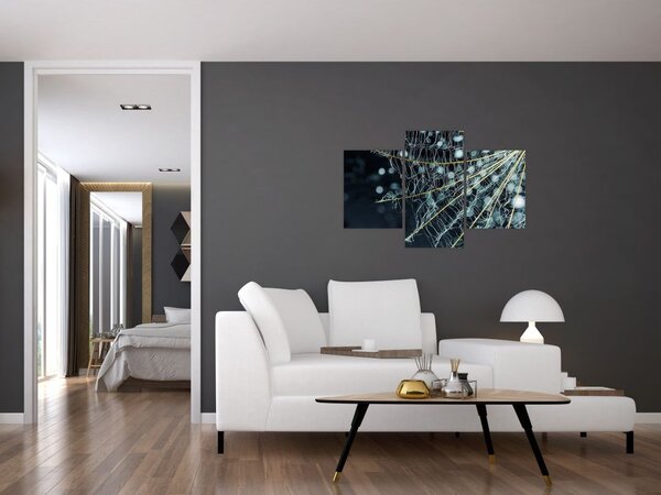 Tablou - Floare cu pânză de pâianjen (90x60 cm)