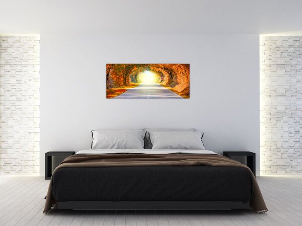 Tablou - Poarta din copaci (120x50 cm)