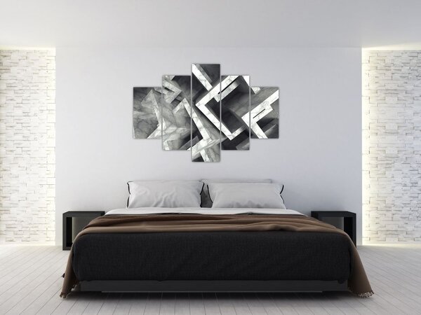 Tablou cu cuburi abstracte (150x105 cm)