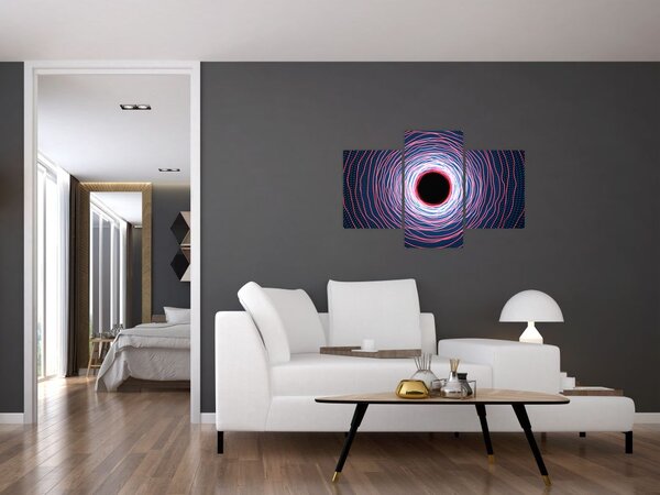 Tablou cercul abstact (90x60 cm)