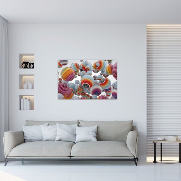 Tablou cu bile pictate (90x60 cm)