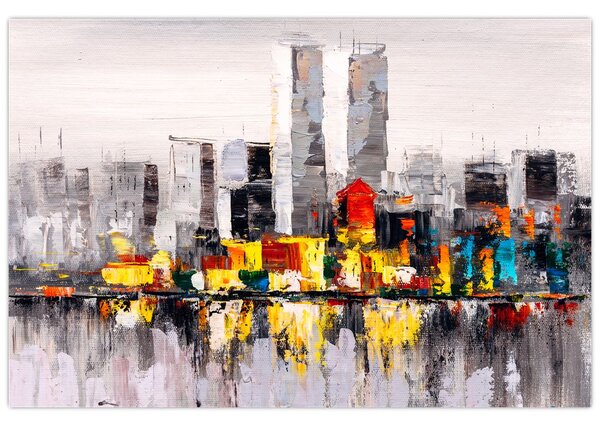 Tablou -Pictura orașului (90x60 cm)