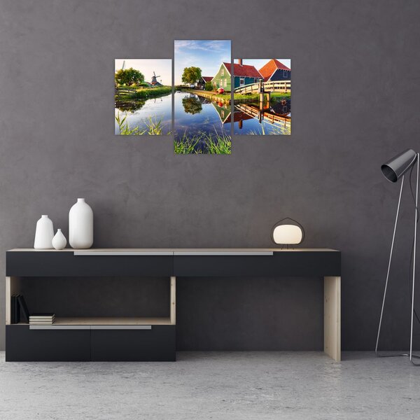 Tablou cu mori din Olanda (90x60 cm)