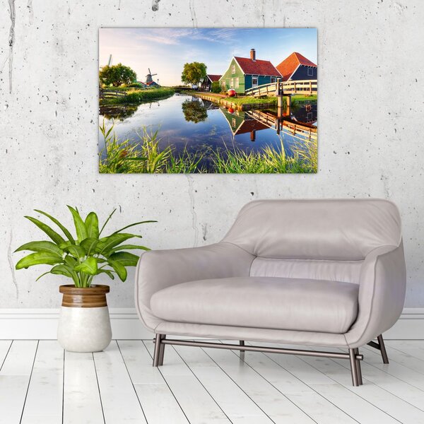 Tablou cu mori din Olanda (90x60 cm)
