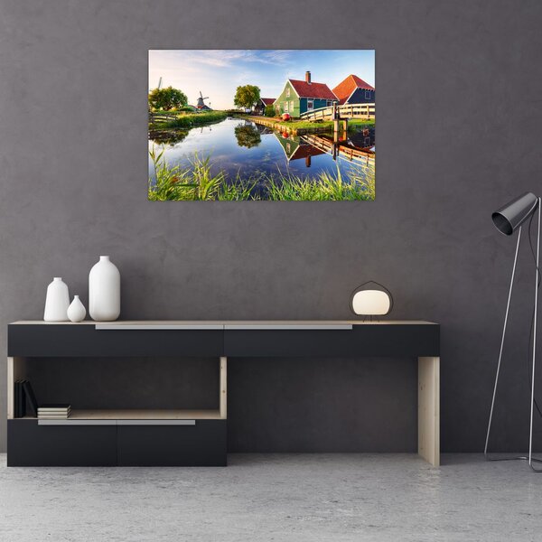 Tablou cu mori din Olanda (90x60 cm)