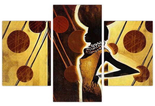 Tablou cu pictură artistică străveche (90x60 cm)