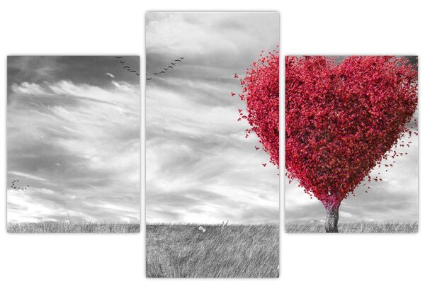 Tablou -Inima din coroanele copacilor (90x60 cm)
