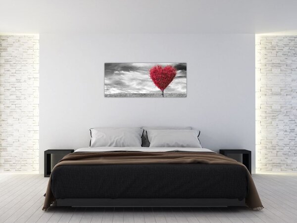 Tablou -Inima din coroanele copacilor (120x50 cm)