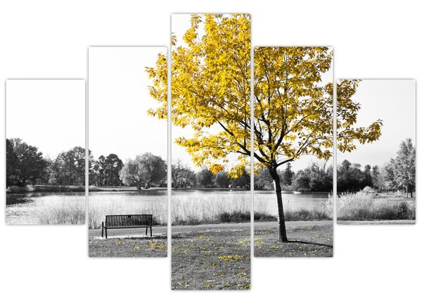 Tablou - relaxare în parc (150x105 cm)