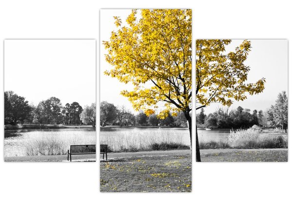 Tablou - relaxare în parc (90x60 cm)