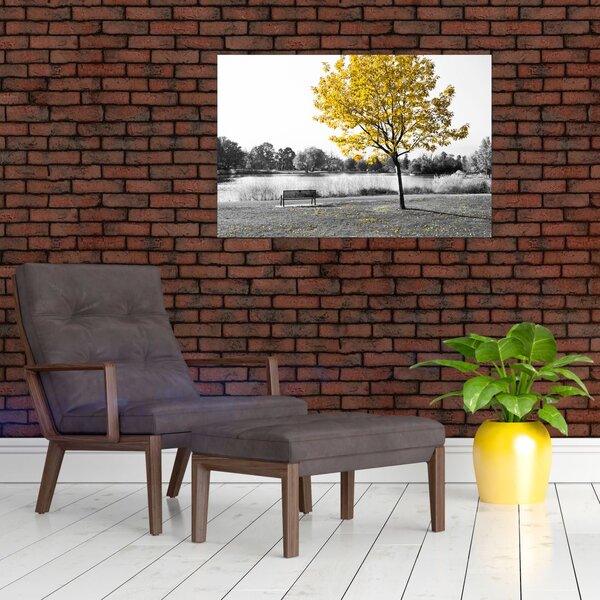 Tablou - relaxare în parc (90x60 cm)