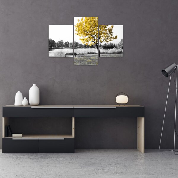 Tablou - relaxare în parc (90x60 cm)