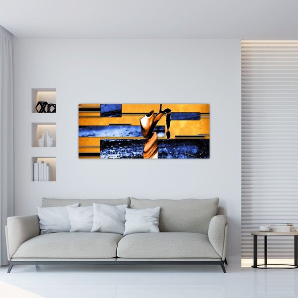 Tablou picturii abstracte (120x50 cm)