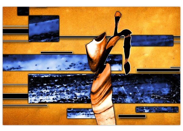 Tablou picturii abstracte (90x60 cm)