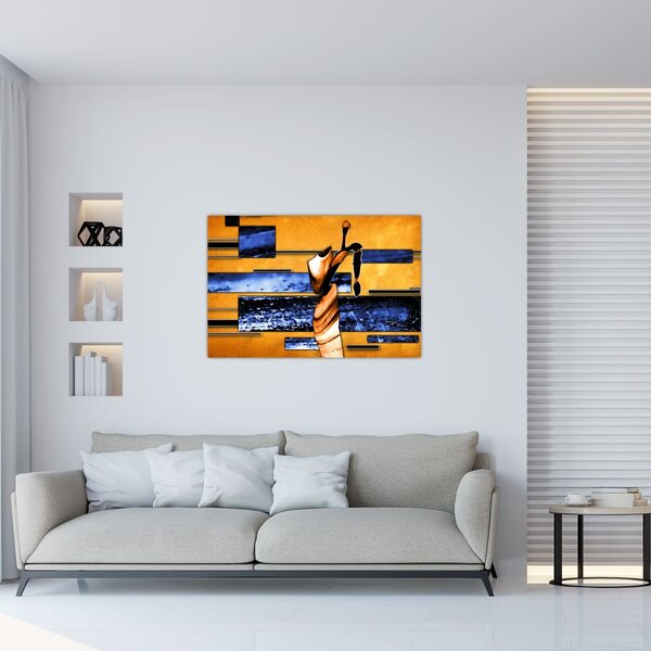 Tablou picturii abstracte (90x60 cm)