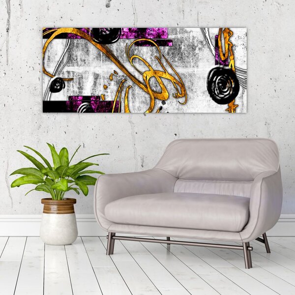 Tablou abstracției (120x50 cm)