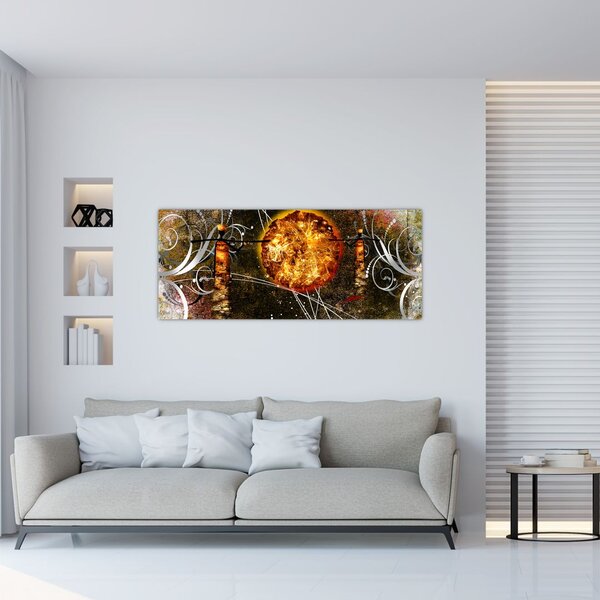 Tablou cu pictură epochală străveche (120x50 cm)