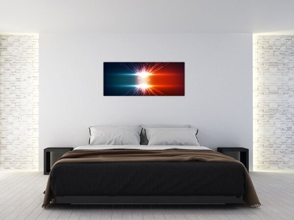 Tablou abstract cu glonț activ (120x50 cm)