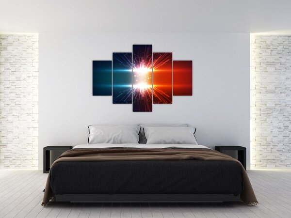 Tablou abstract cu glonț activ (150x105 cm)