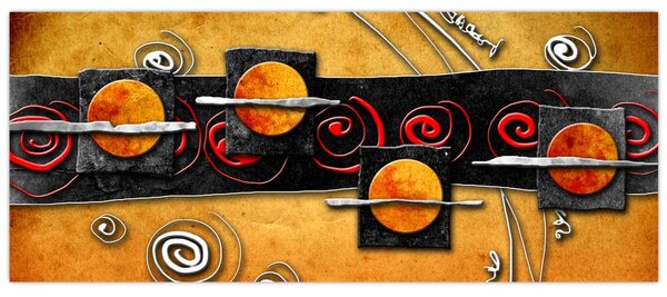 Tablou abstacției - Panete (120x50 cm)