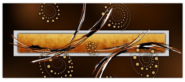 Tablou abstracției - Fluturi (120x50 cm)