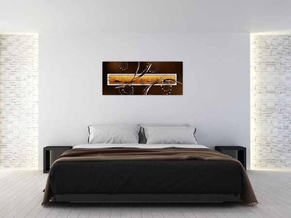 Tablou abstracției - Fluturi (120x50 cm)