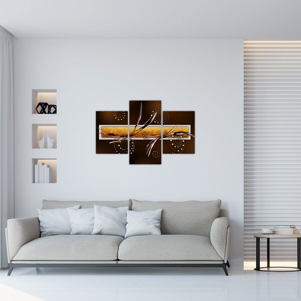 Tablou abstracției - Fluturi (90x60 cm)