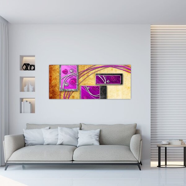 Tablou abstracție (120x50 cm)
