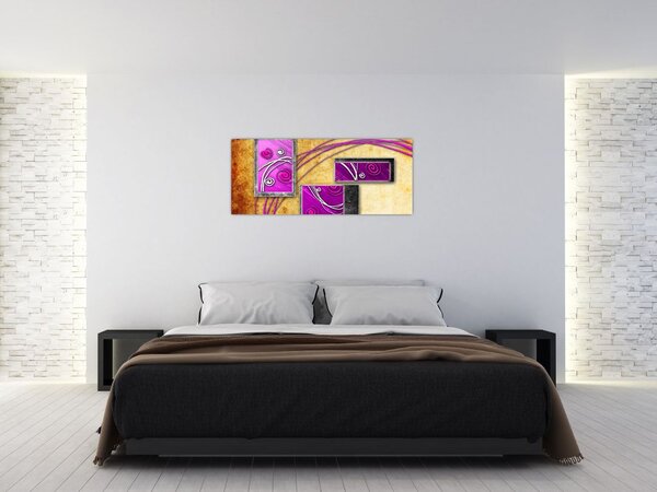 Tablou abstracție (120x50 cm)