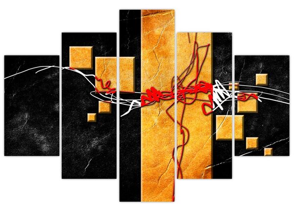 Tablou abstract - Dansatoare (150x105 cm)
