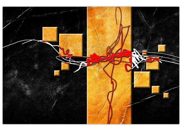 Tablou abstract - Dansatoare (90x60 cm)