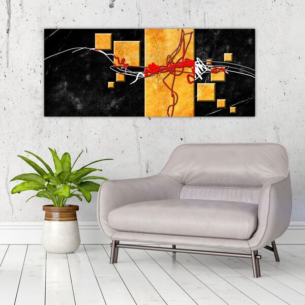 Tablou abstract - Dansatoare (120x50 cm)