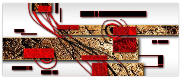 Tablou cu abstracție (120x50 cm)