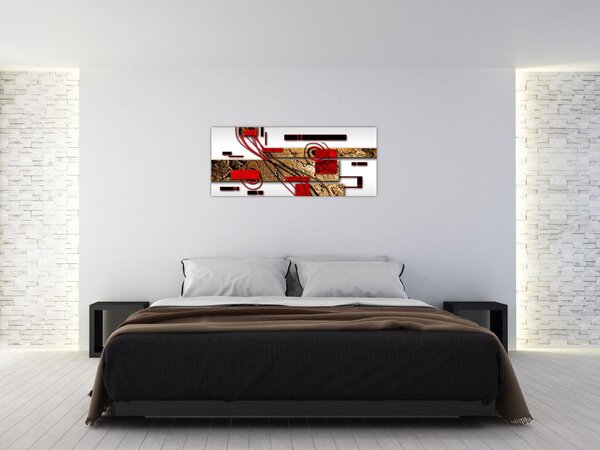 Tablou cu abstracție (120x50 cm)