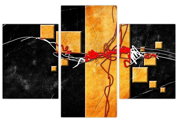 Tablou abstract - Dansatoare (90x60 cm)