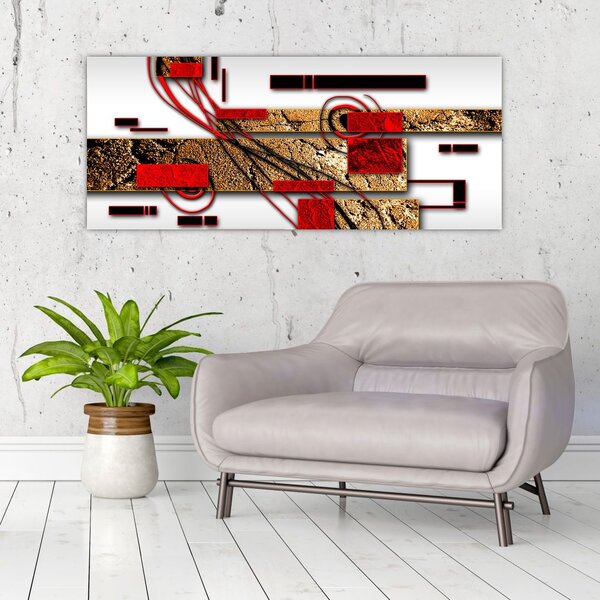 Tablou cu abstracție (120x50 cm)