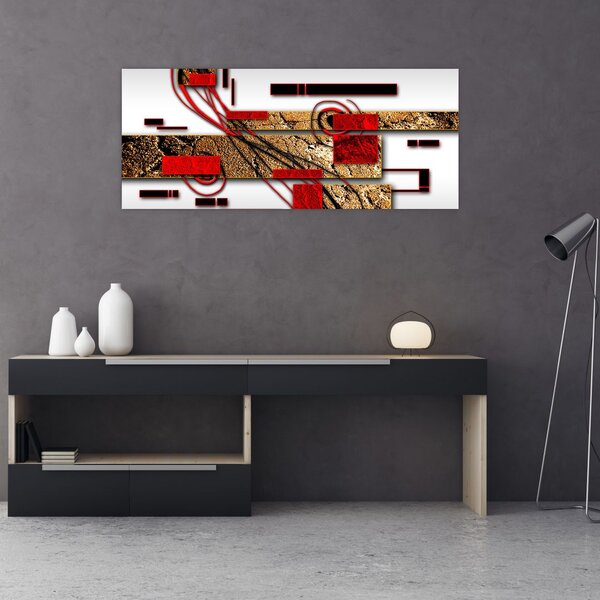 Tablou cu abstracție (120x50 cm)