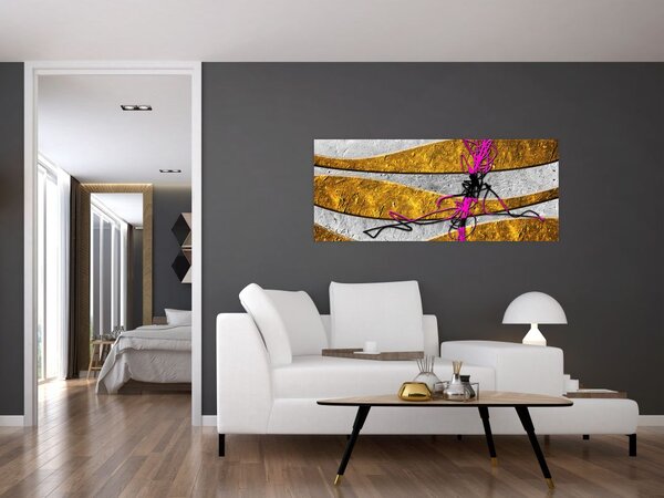Tablou cu abstracție (120x50 cm)
