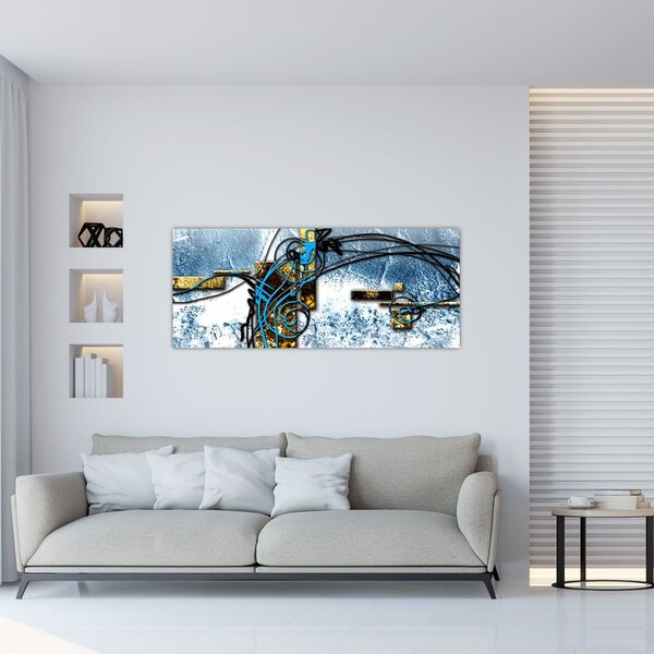 Tablou abstract (120x50 cm)