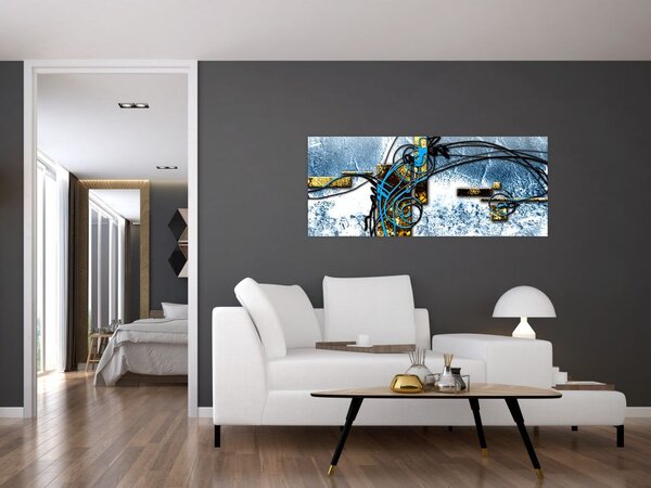 Tablou abstract (120x50 cm)
