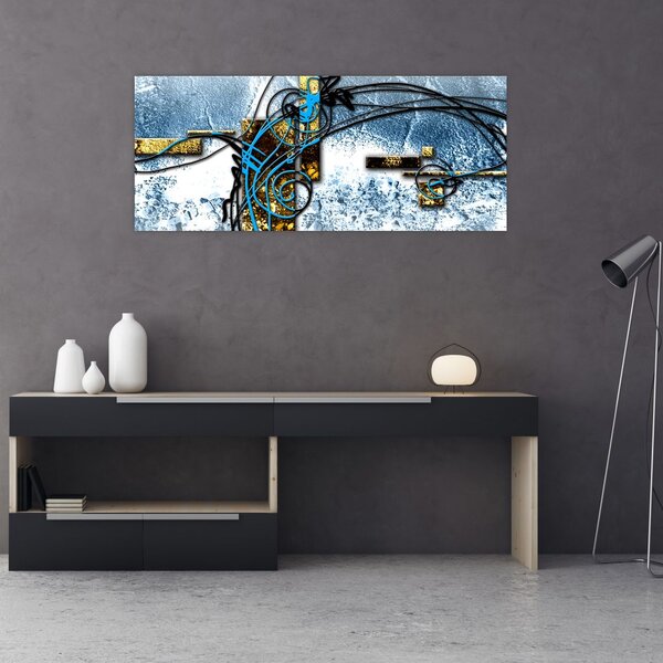 Tablou abstract (120x50 cm)