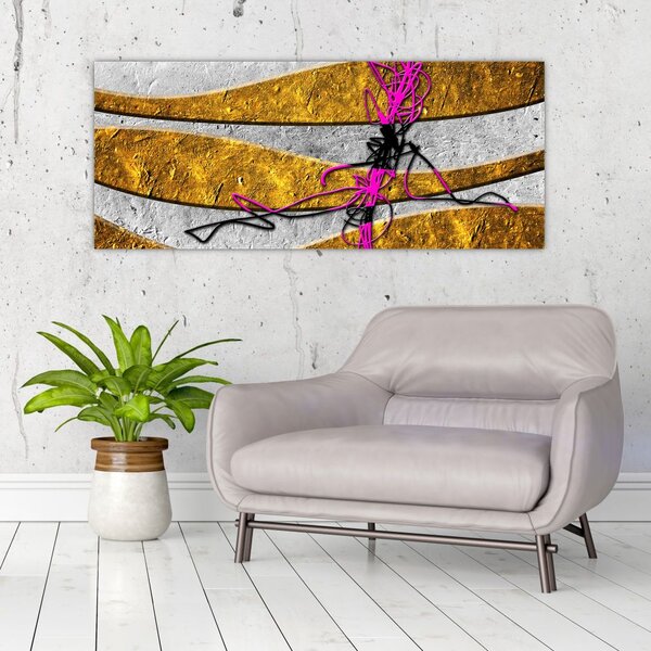 Tablou cu abstracție (120x50 cm)