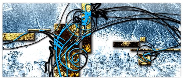 Tablou abstract (120x50 cm)