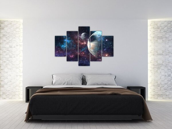 Tablou cu cosmos (150x105 cm)