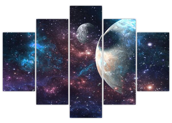 Tablou cu cosmos (150x105 cm)