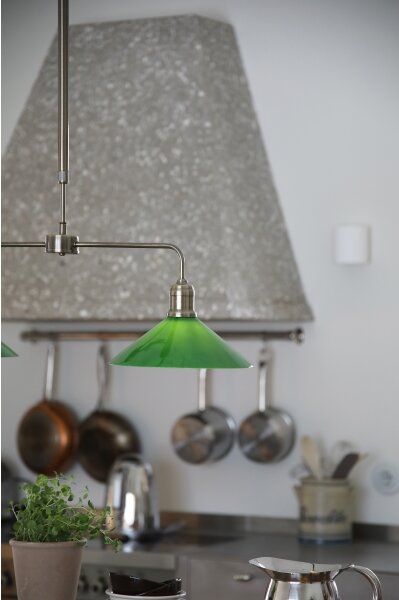 Markslöjd 109161 - Lustră VELA pe tijă, 2xE27/60W/230V, verde/alamă