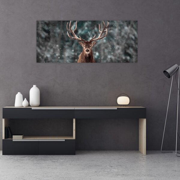 Tablou - Cerbul majestic (120x50 cm)
