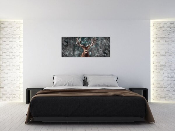 Tablou - Cerbul majestic (120x50 cm)