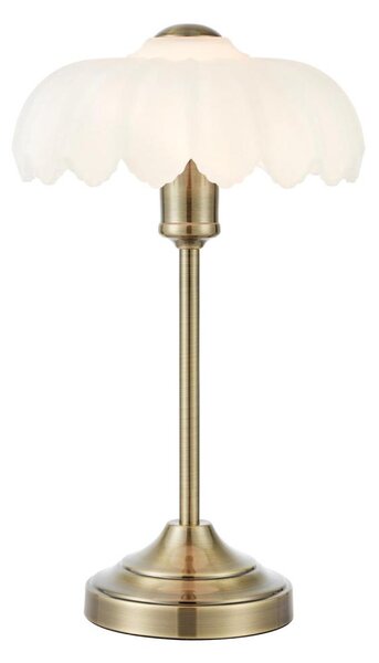 Markslöjd 109179 - Lampă de masă KURAGE 1xE27/60W/230V alamă/alb