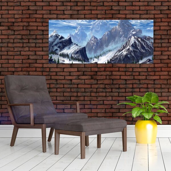 Tablou - Munții pictați (120x50 cm)